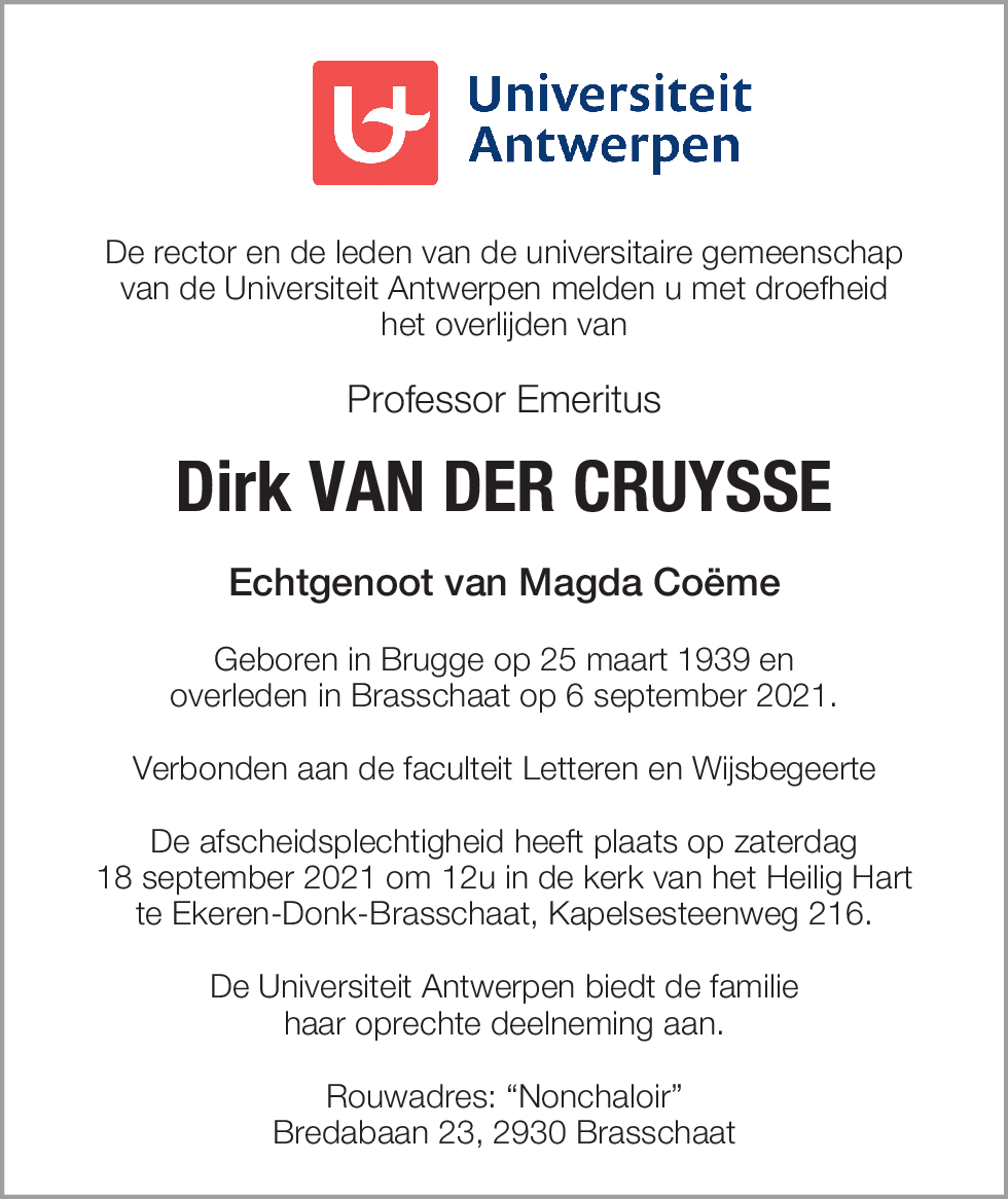 Dirk Van Der Cruysse