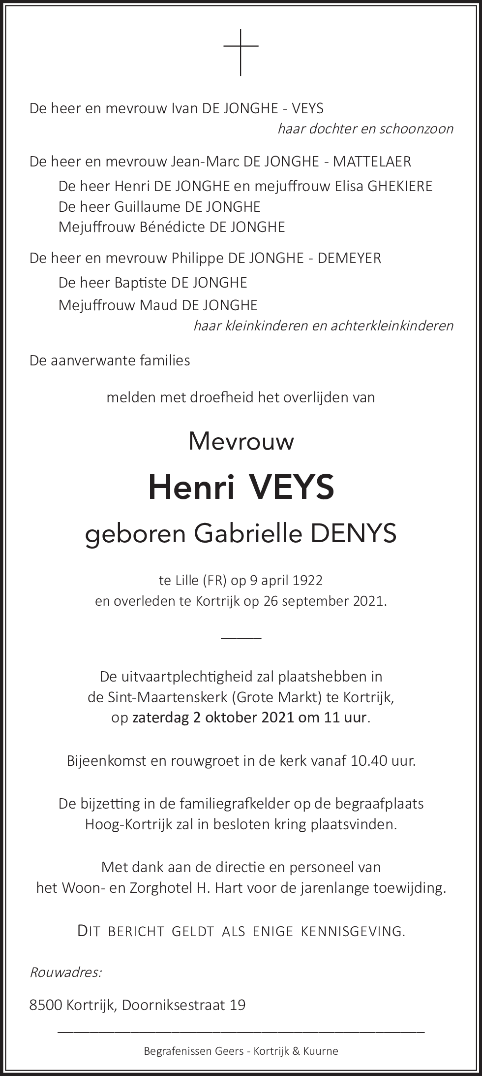 Gabrielle VEYS - DENYS