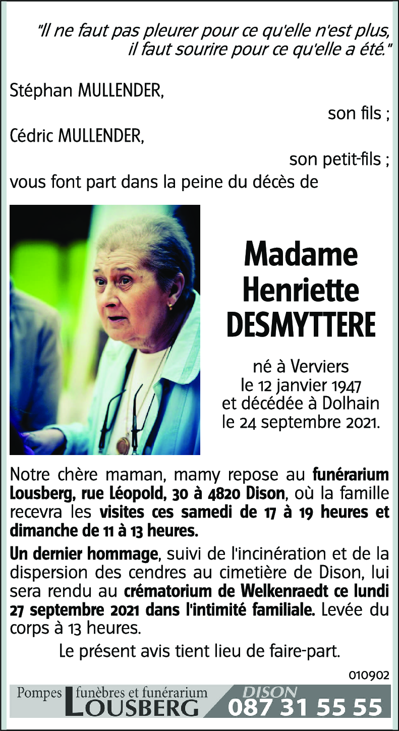 Henriette DESMYTTERE