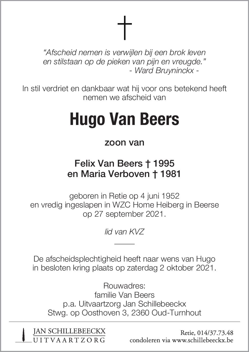Hugo Van Beers
