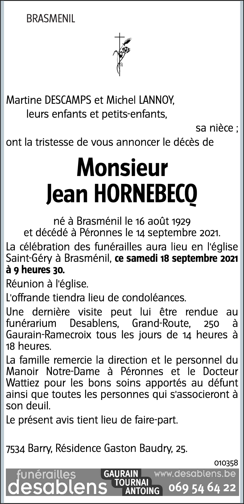 Jean HORNEBECQ