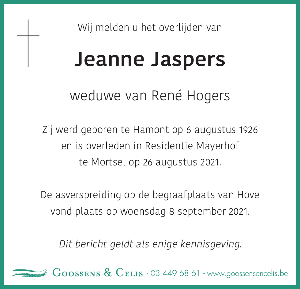 Jeanne Jaspers