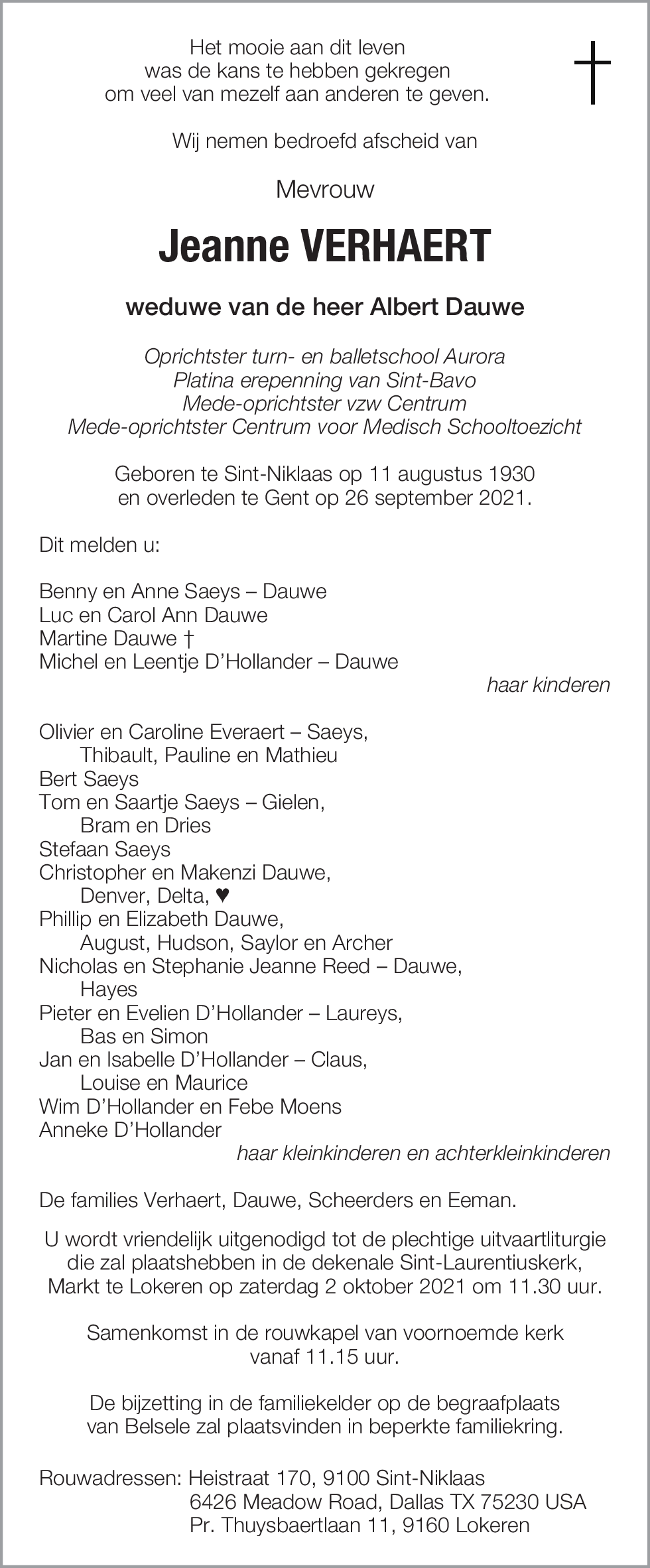 Jeanne Verhaert