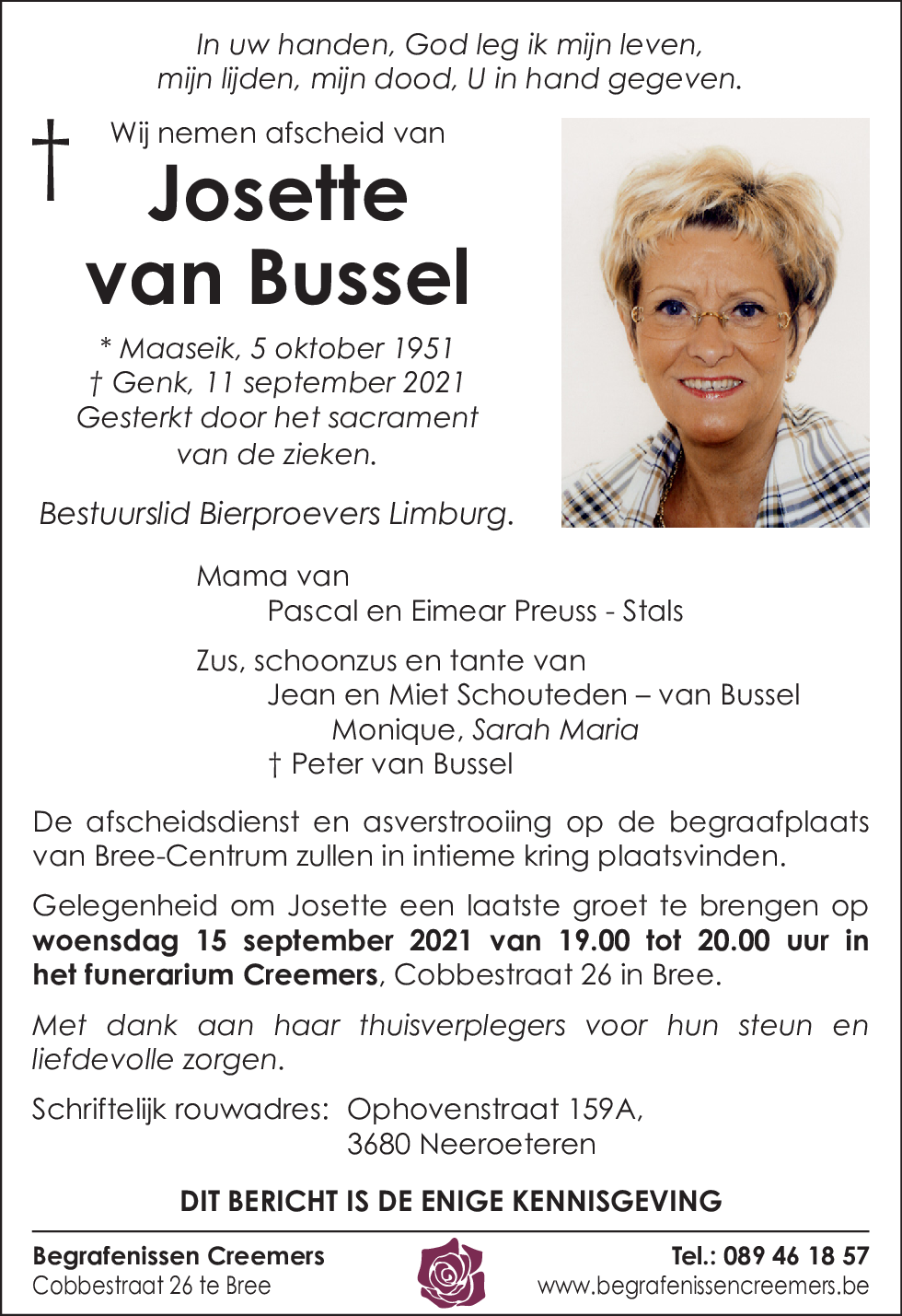 Josette van Bussel