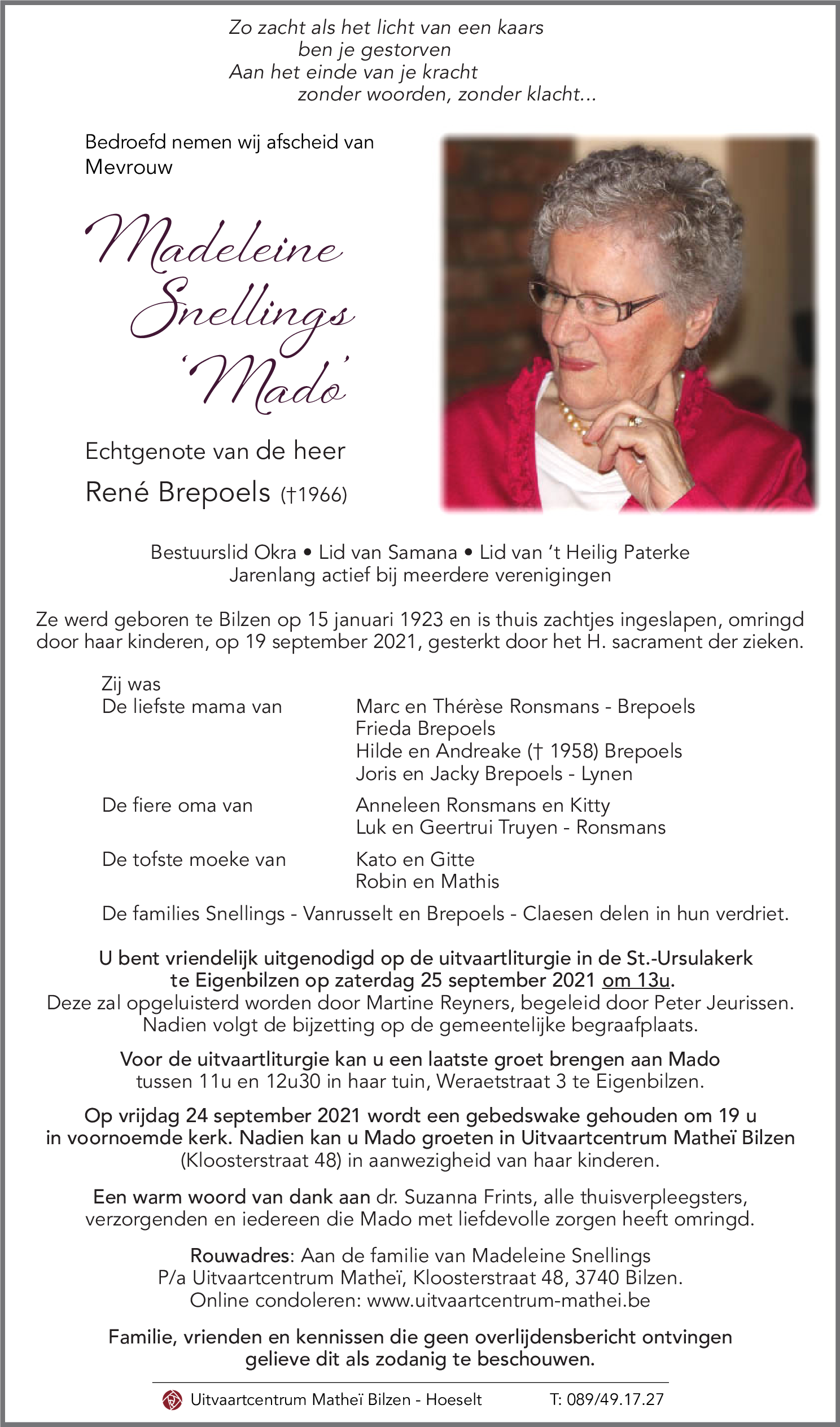 Madeleine SNELLINGS