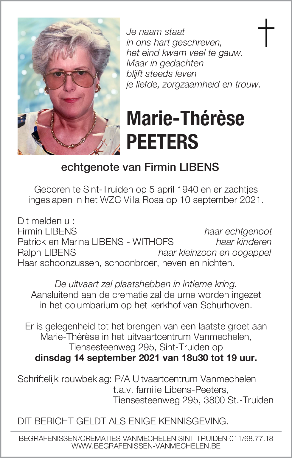 Marie-Thérèse Peeters