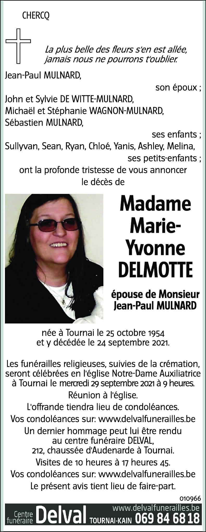 Marie-Yvonne DELMOTTE