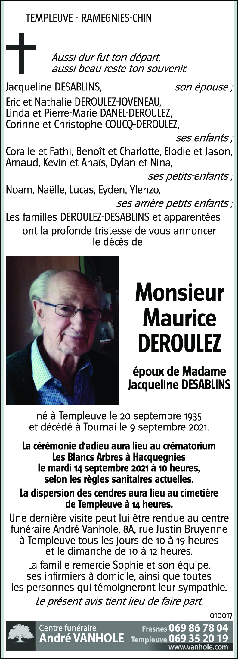 Maurice DEROULEZ