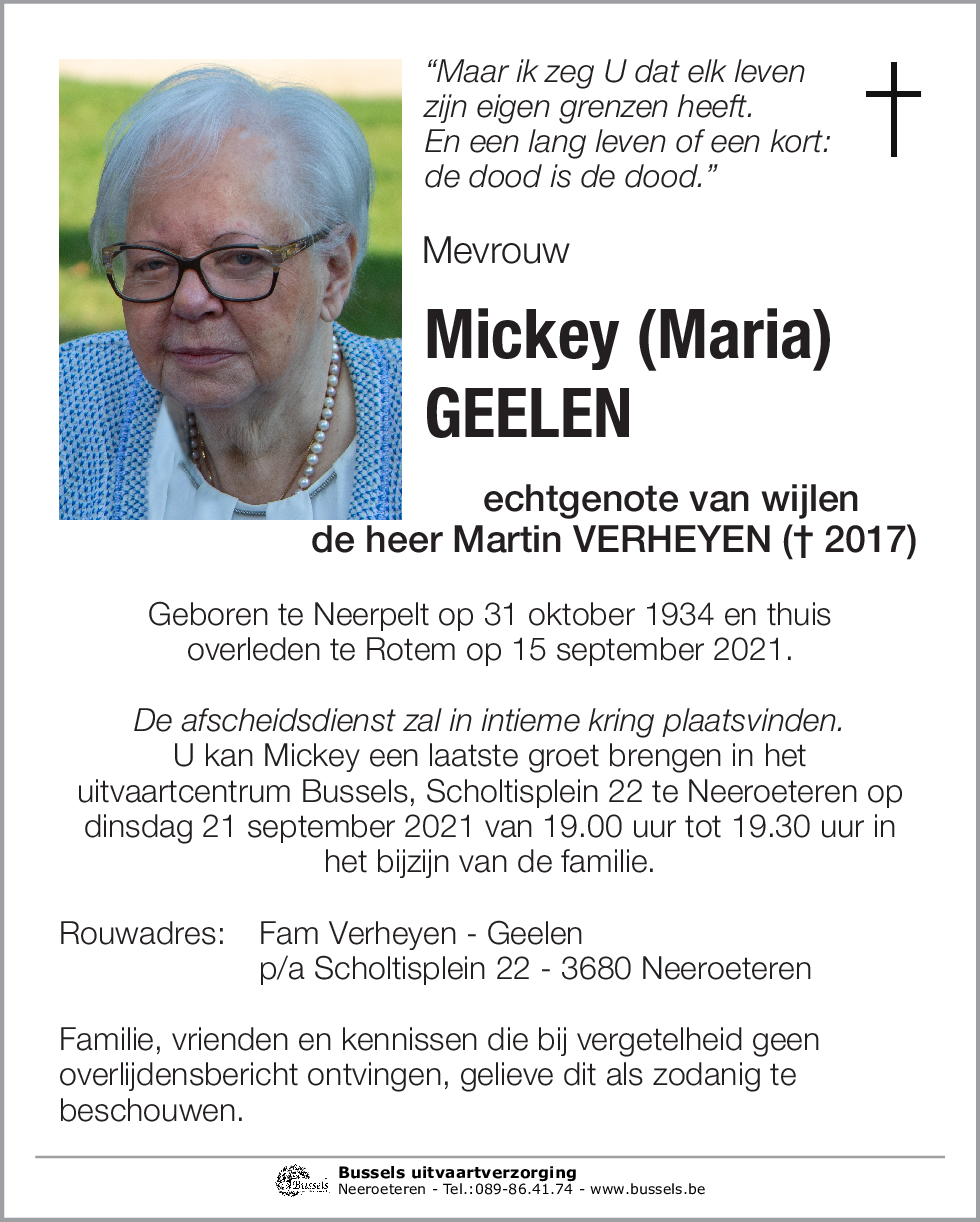 Mickey (Maria) GEELEN