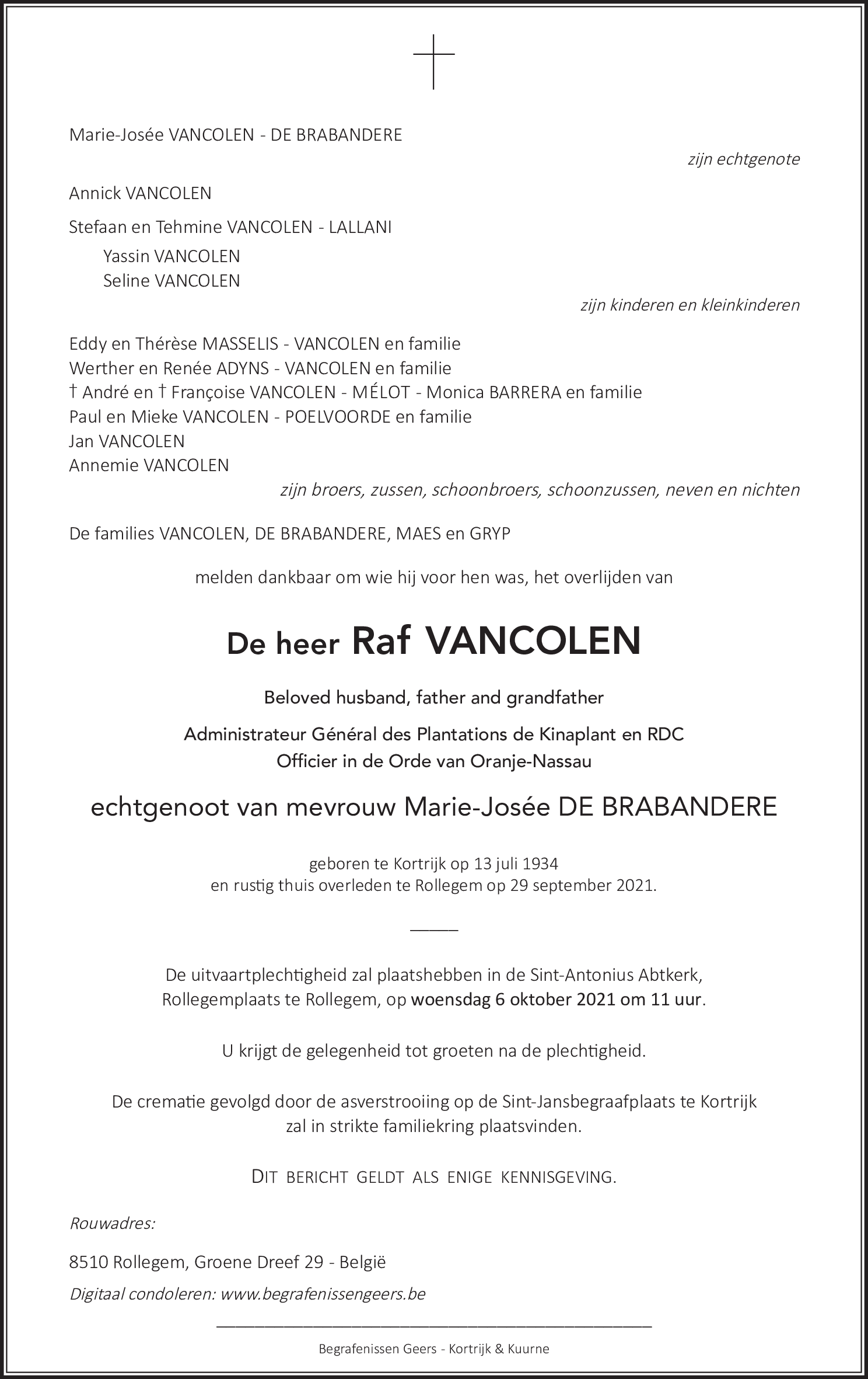 Raf Vancolen