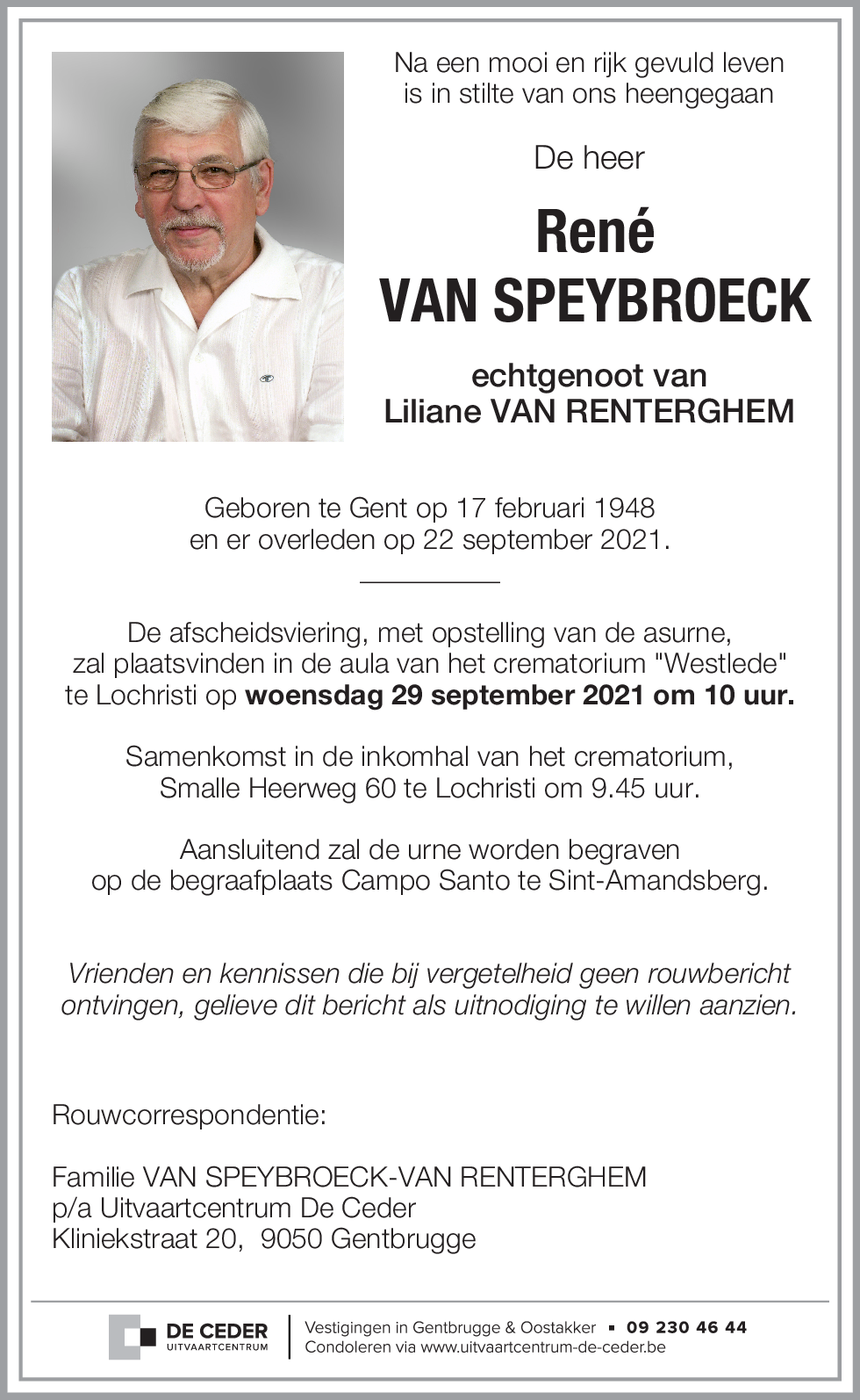 René VAN SPEYBROECK