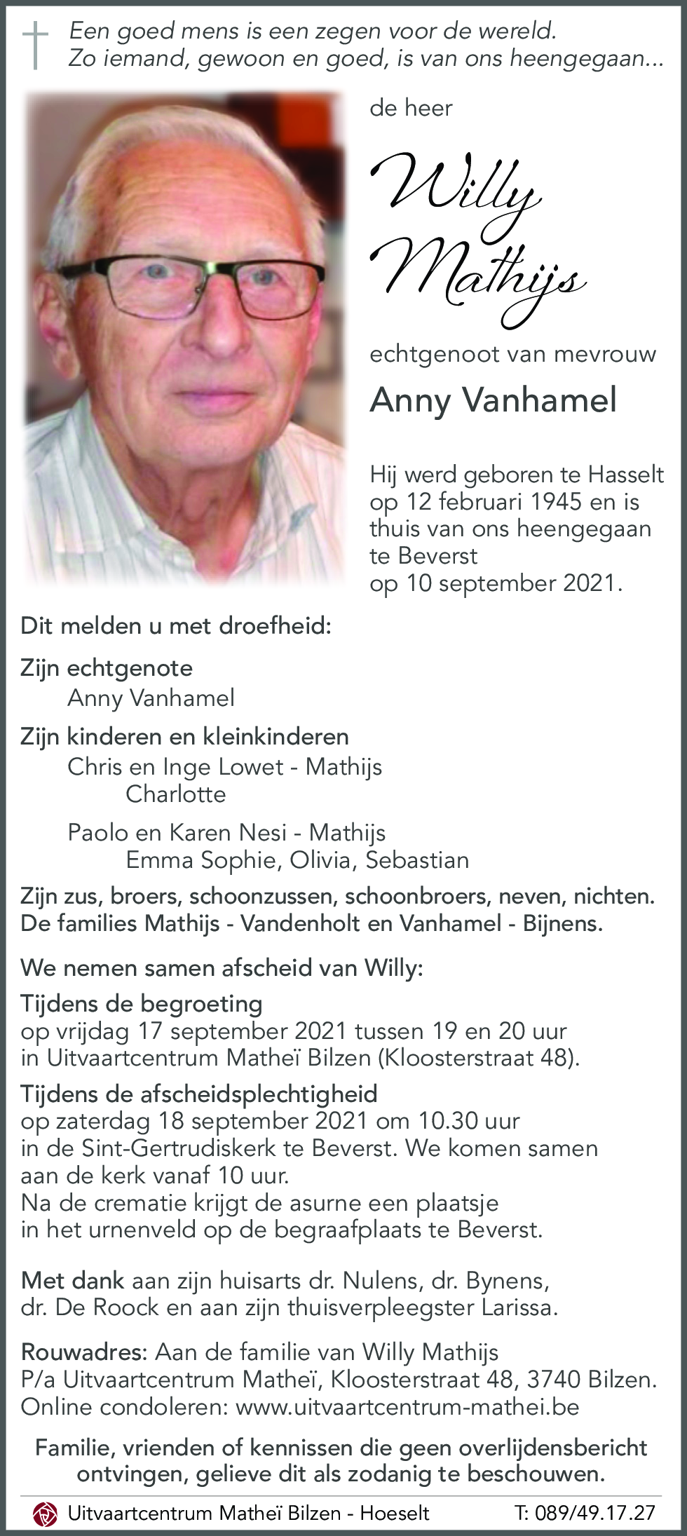Willy MATHIJS