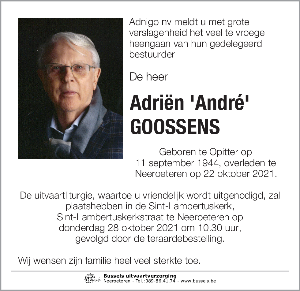 Adriën 'André' GOOSSENS