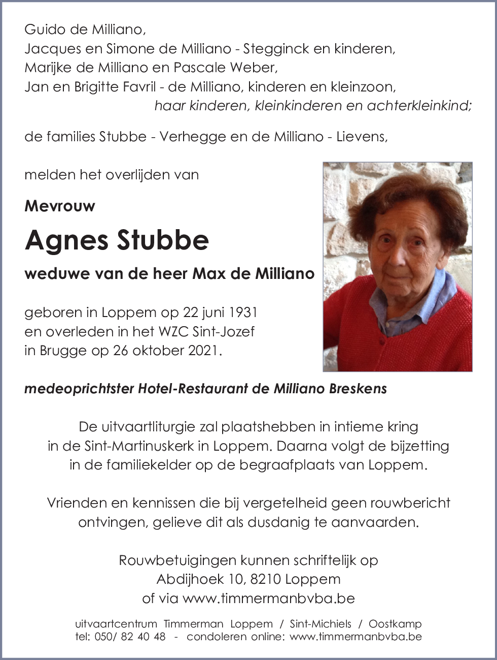 Agnes Stubbe