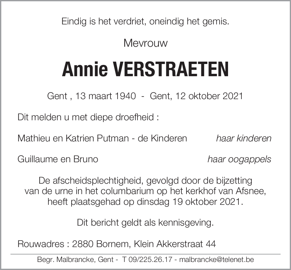 Annie Verstraeten