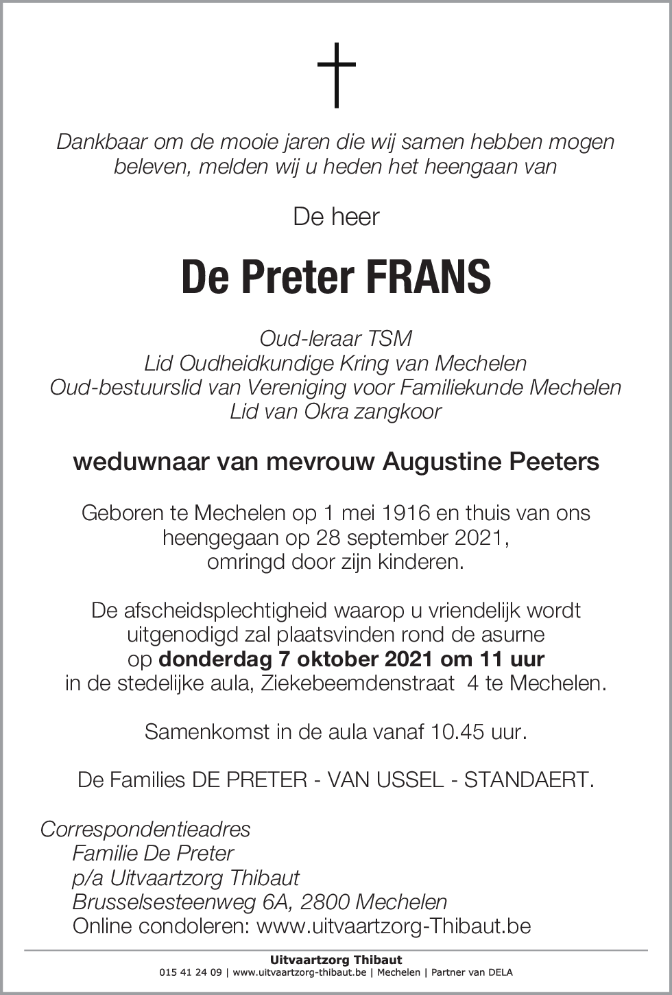 De Preter Frans