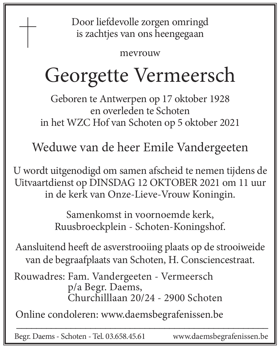 Georgette VERMEERSCH