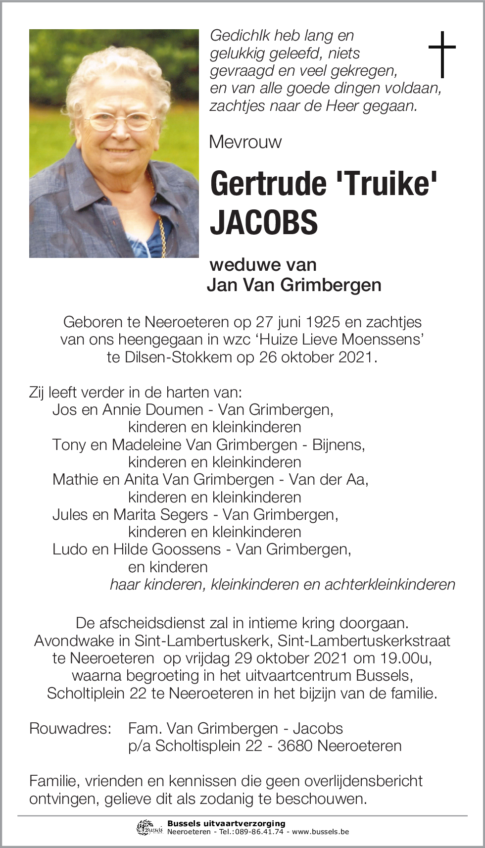 Gertrude 'Truike' JACOBS