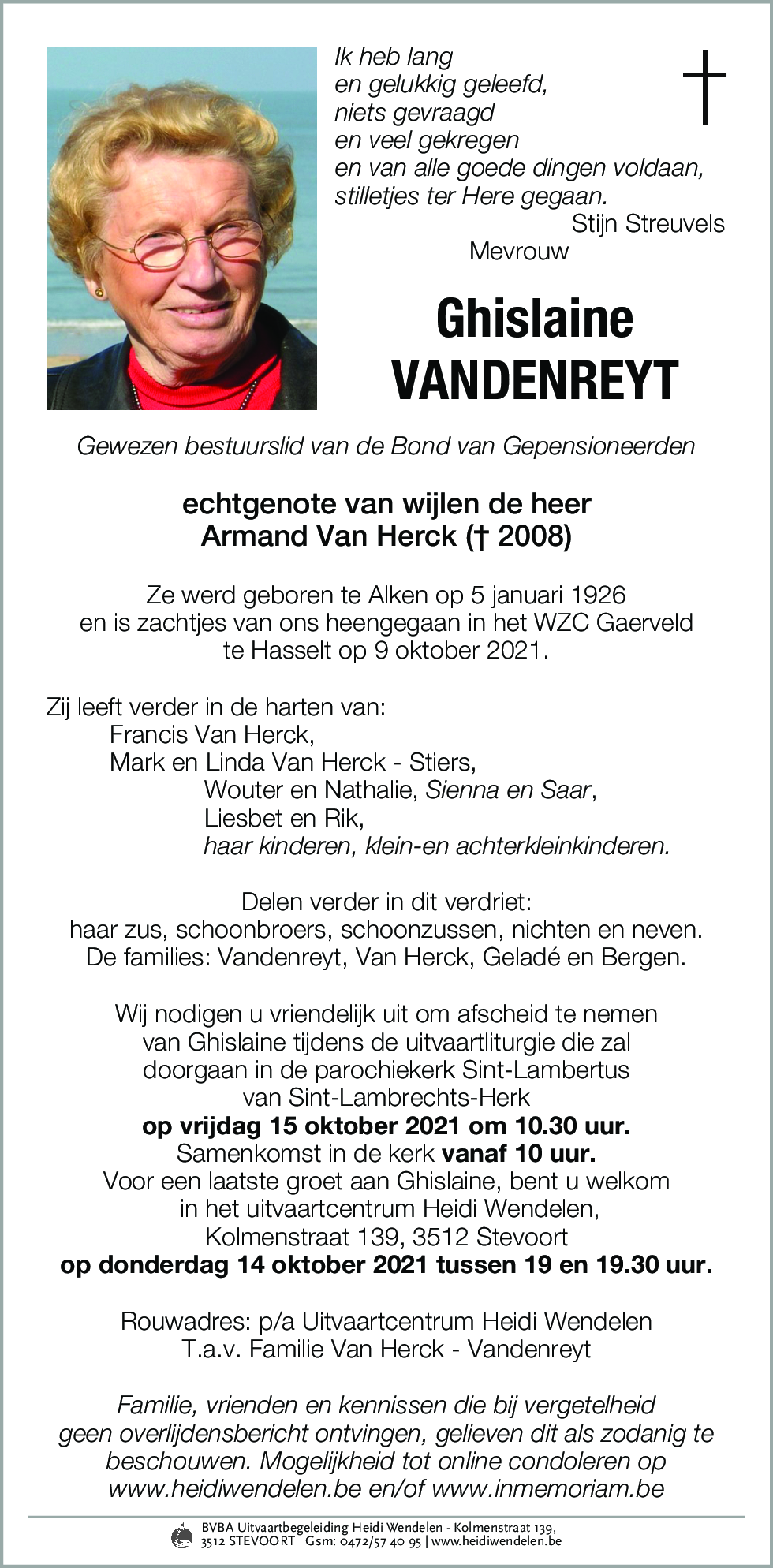 Ghislaine Vandenreyt