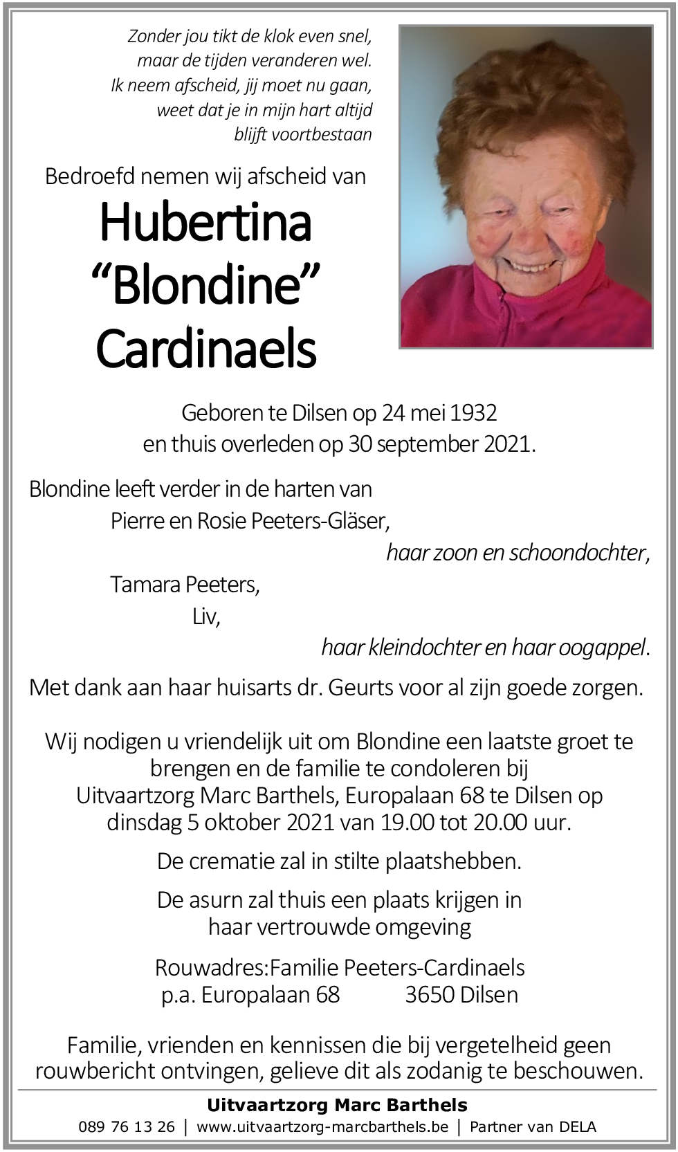 Hubertina Cardinaels