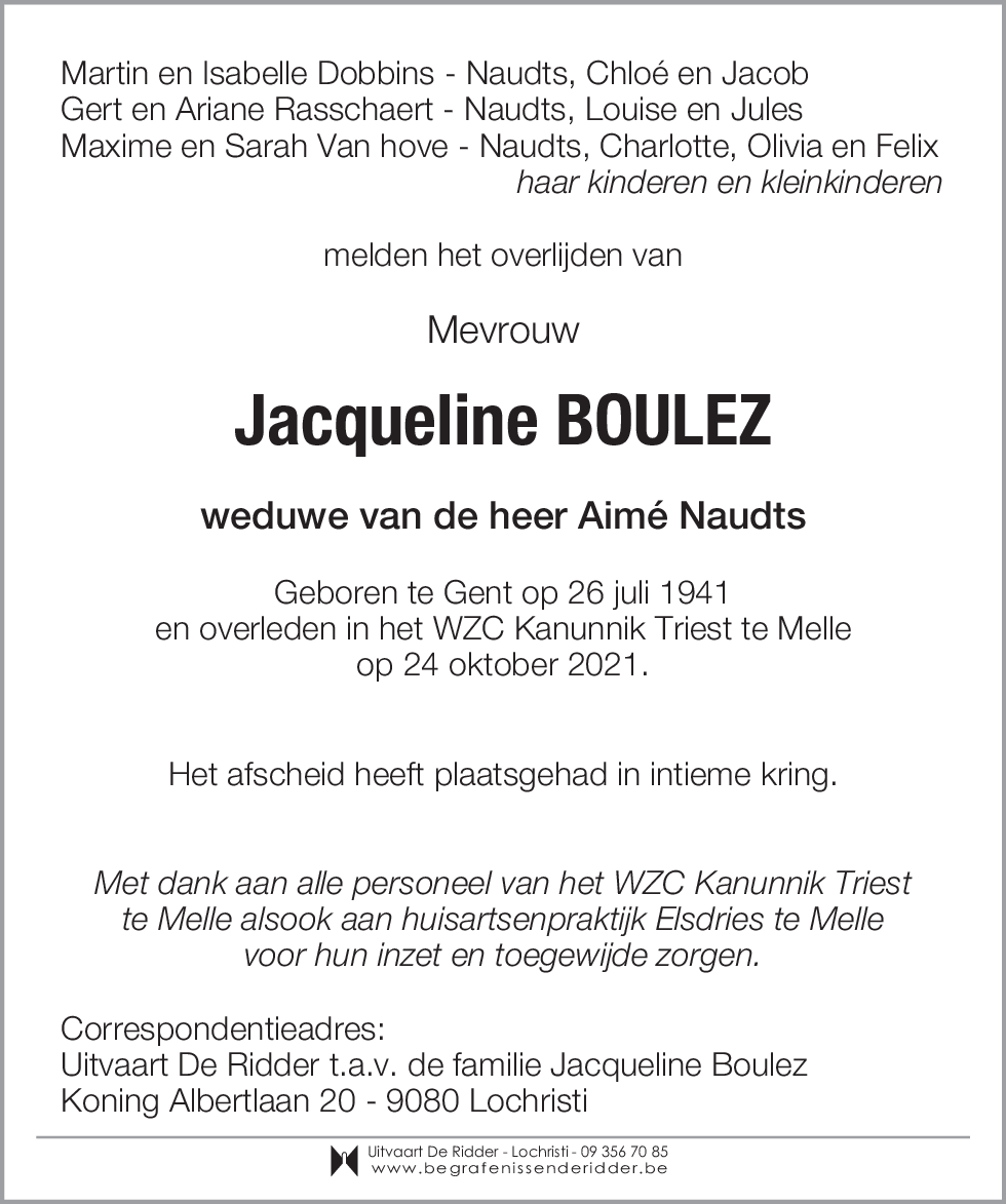 Jacqueline Boulez