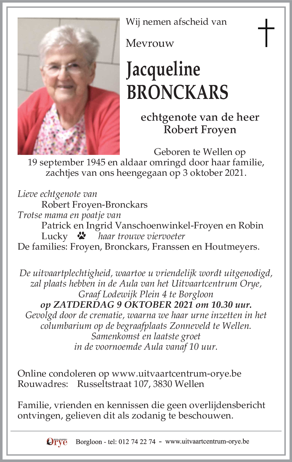 Jacqueline Bronckars