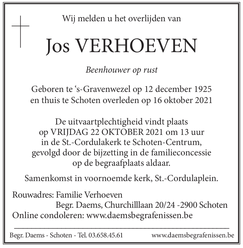 Jos VERHOEVEN