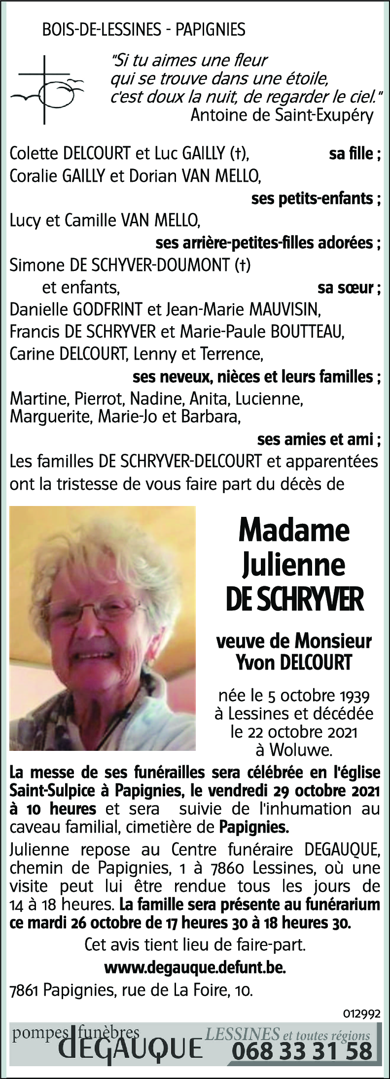 Julienne DE SCHRYVER