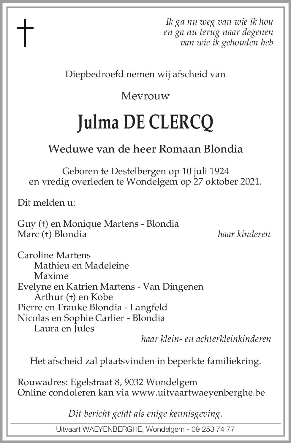 Julma De Clercq