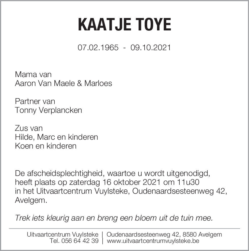 Kaatje Toye