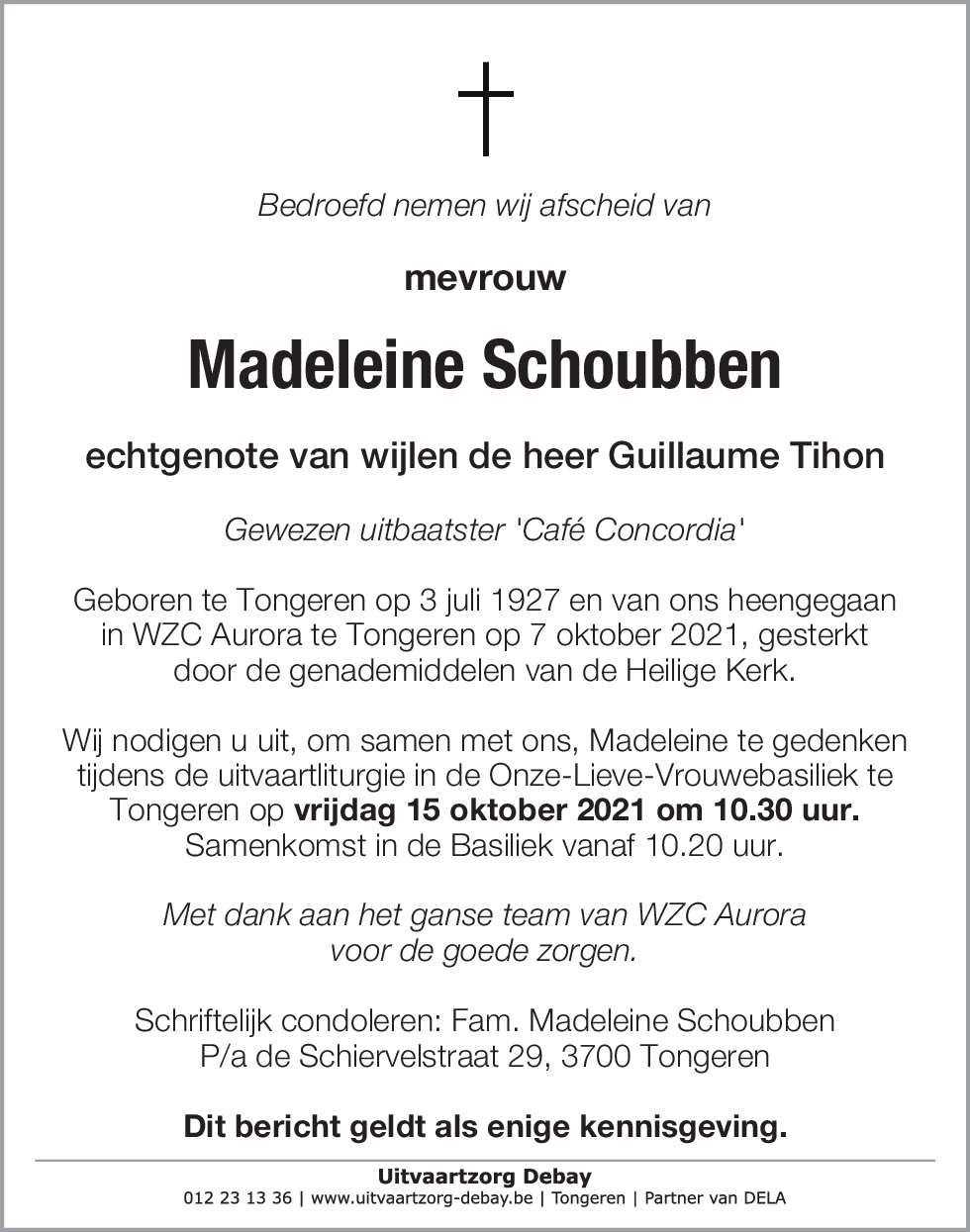 Madeleine Schoubben