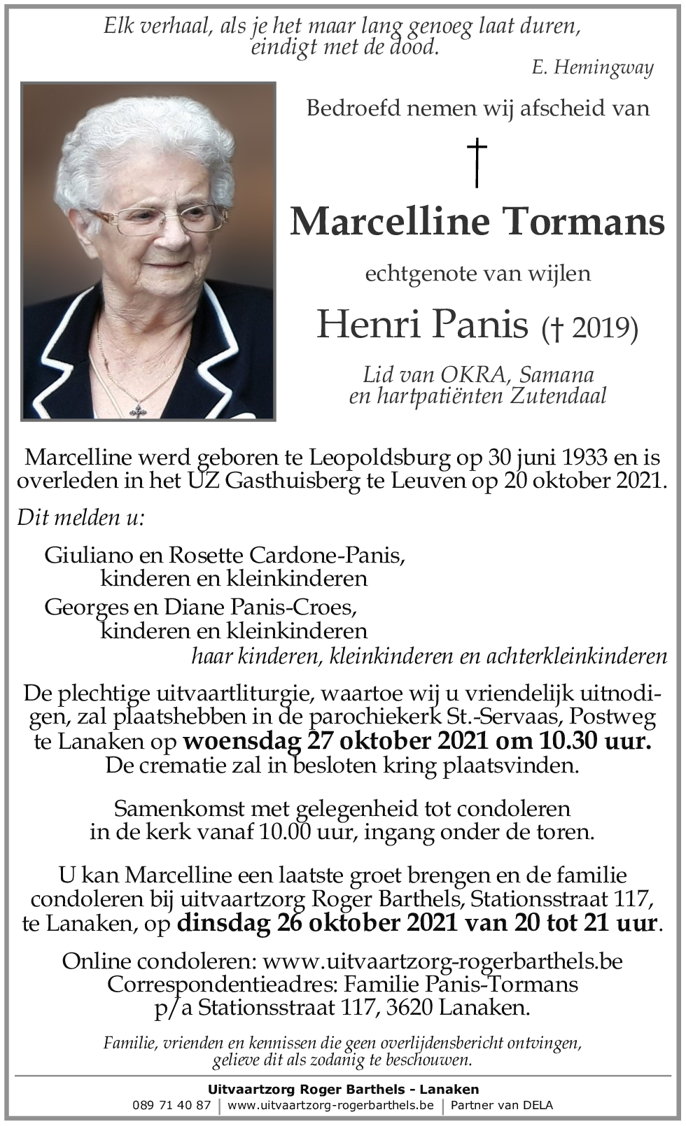 Marcelline Tormans