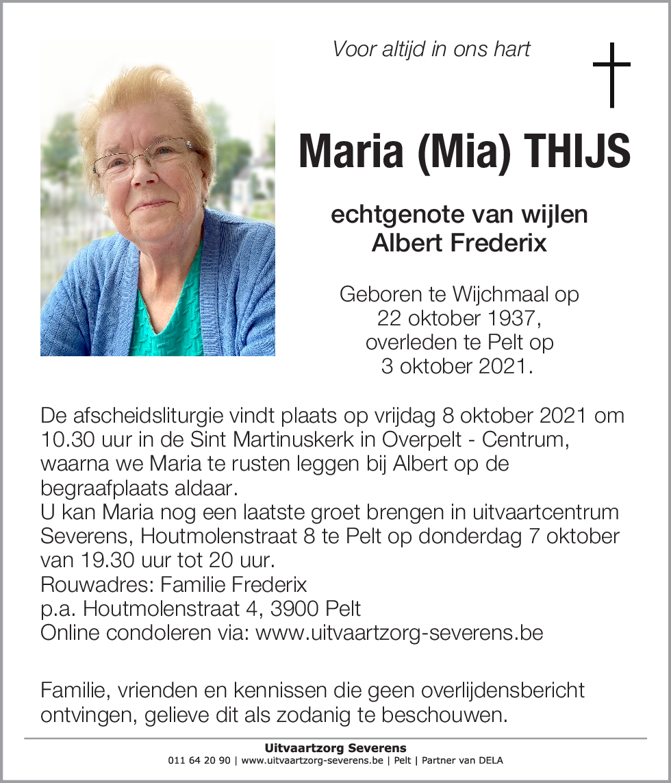 Maria (Mia) Thijs
