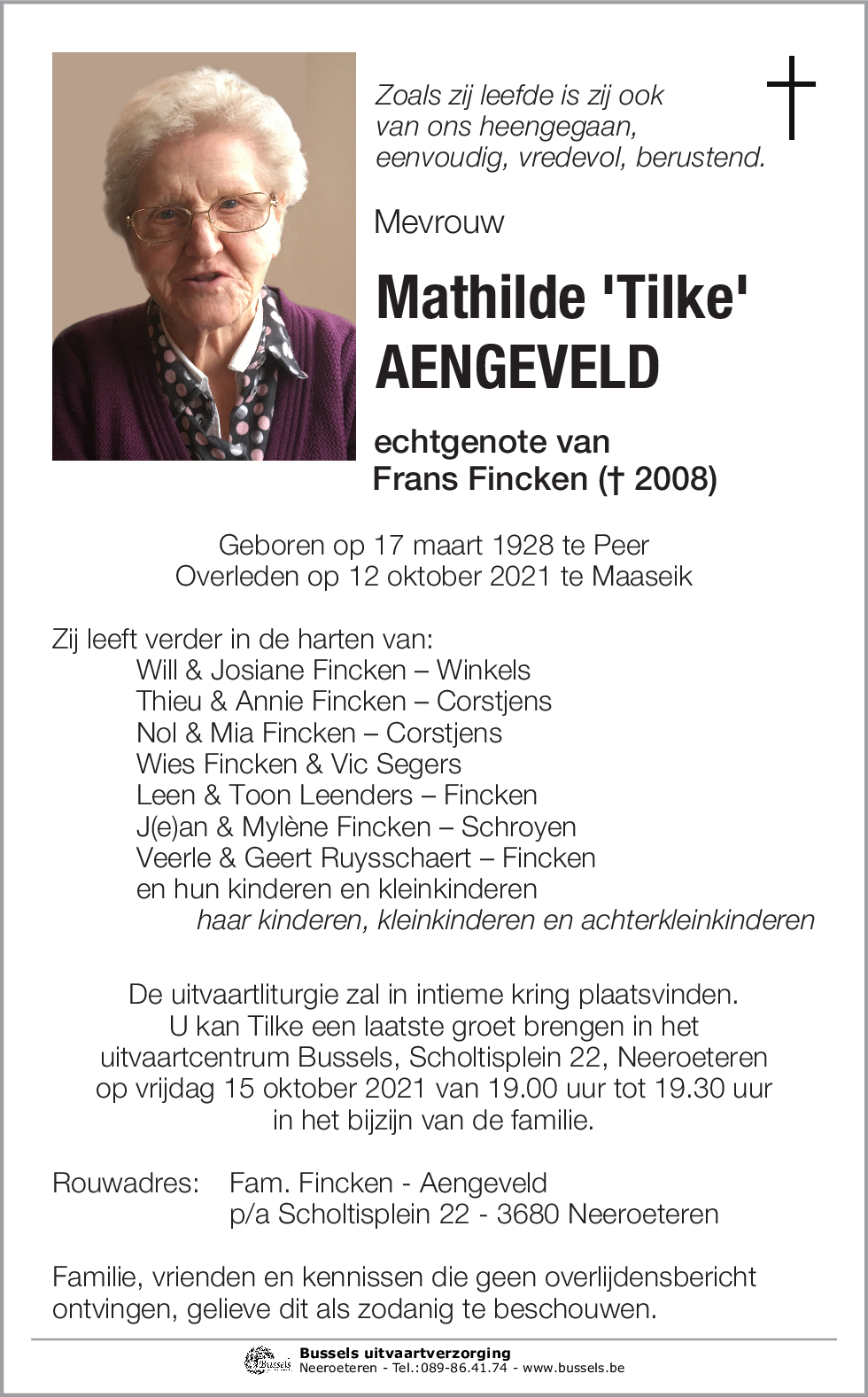 Mathilde 'Tilke' AENGEVELD