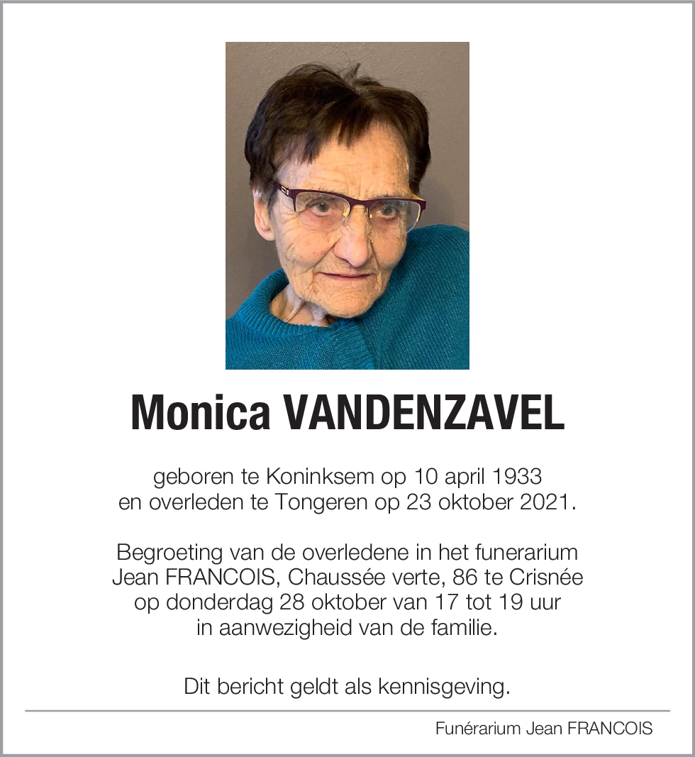 Monica VANDENZAVEL