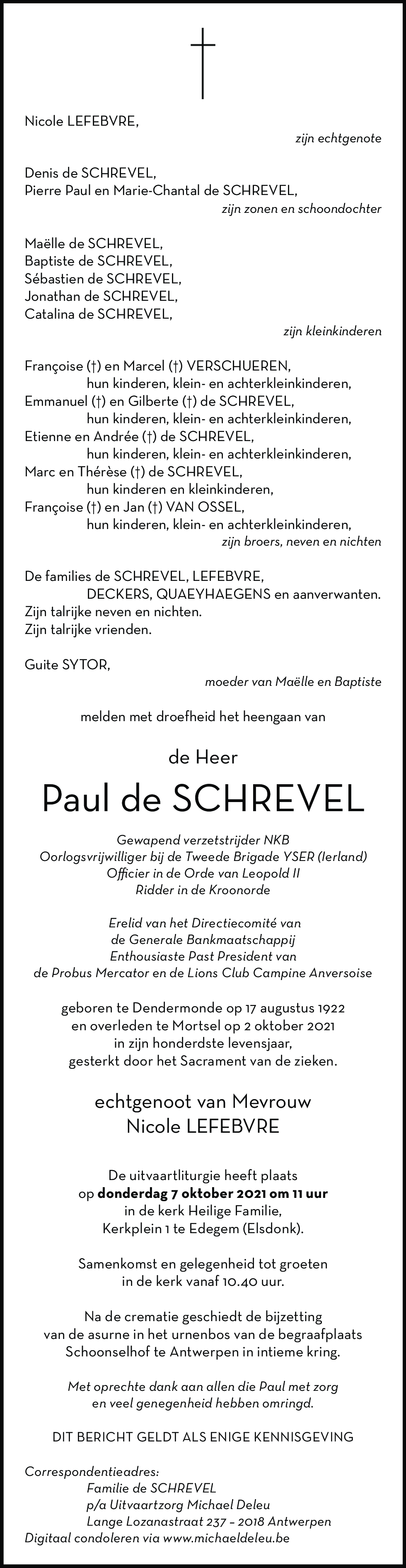 Paul de Schrevel