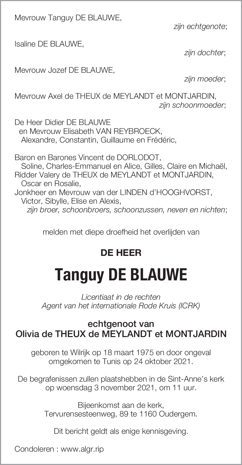 Tanguy De Blauwe