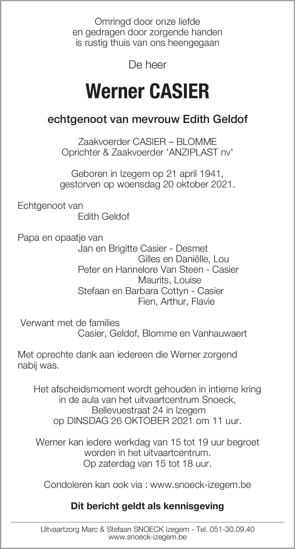 Werner Casier