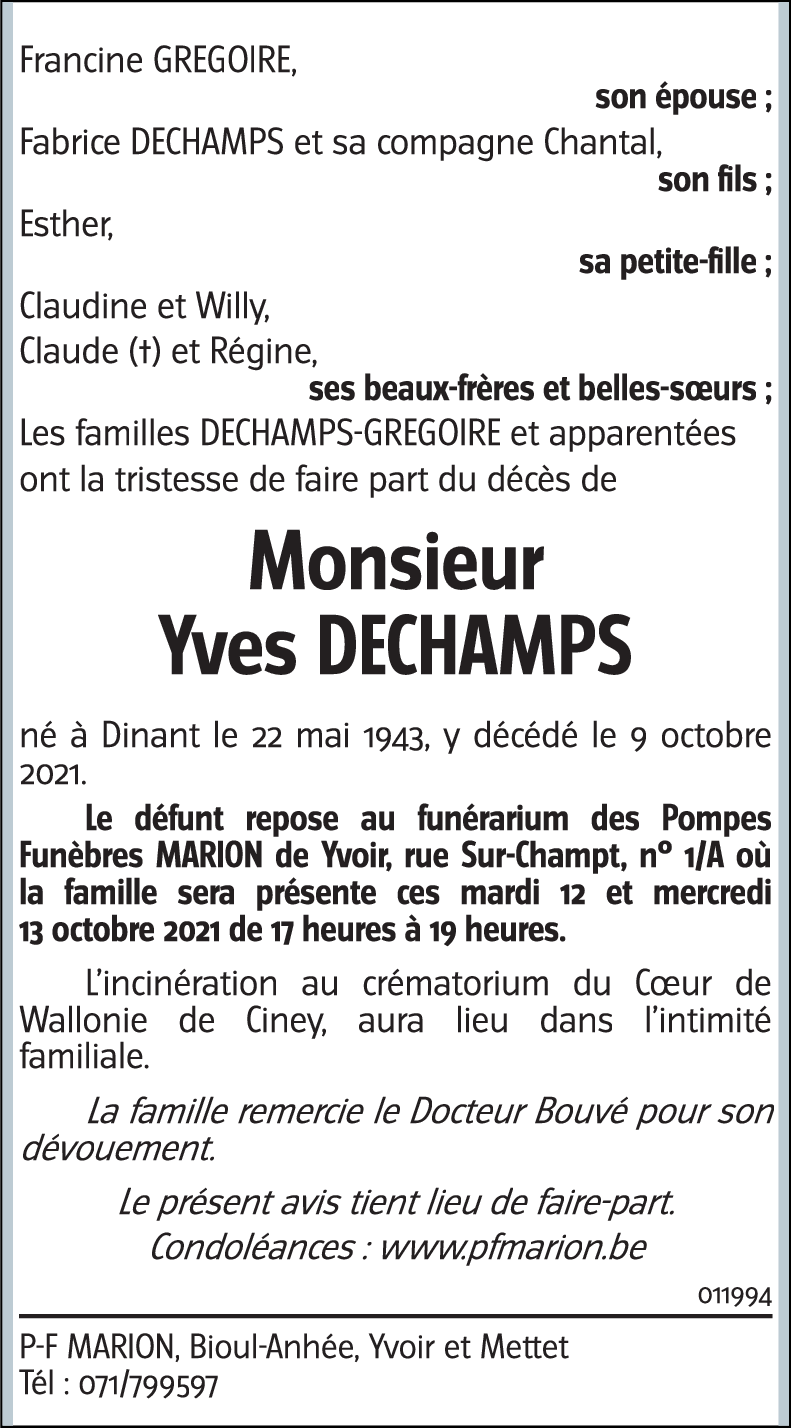 Yves DECHAMPS