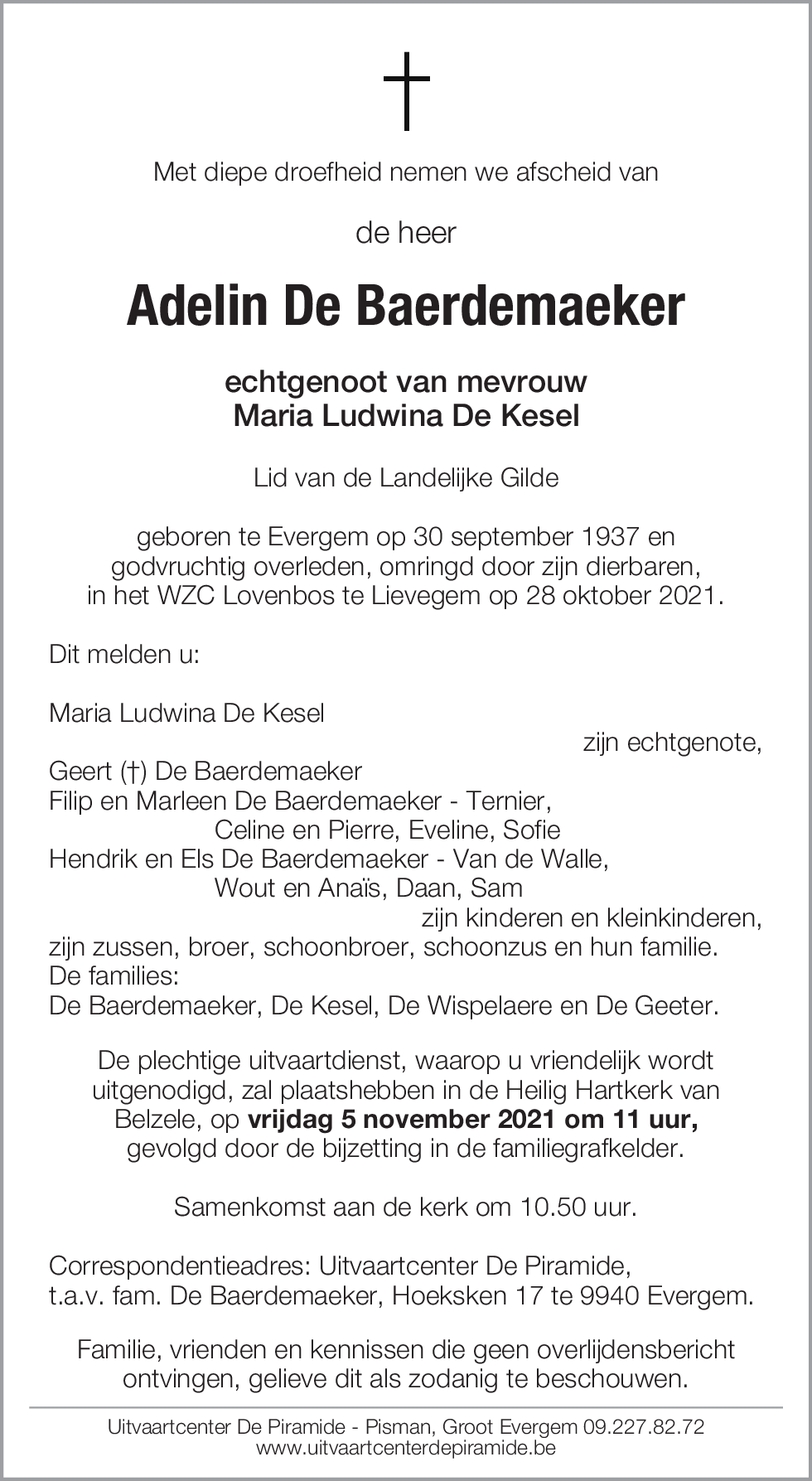 Adelin De Baerdemaeker