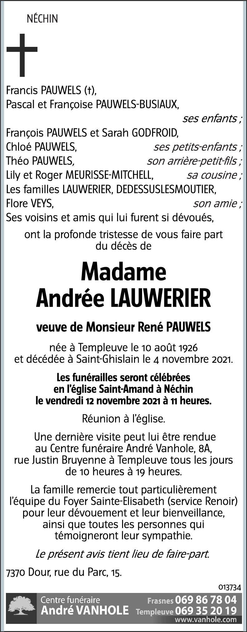 Andrée LAUWERIER