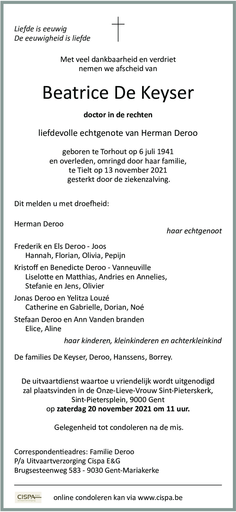 Beatrice De Keyser