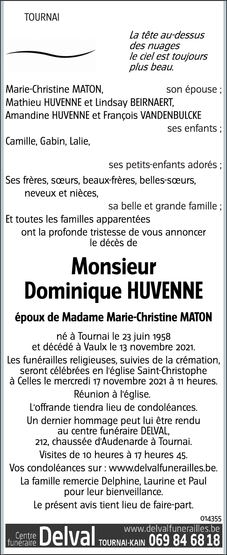 Dominique HUVENNE