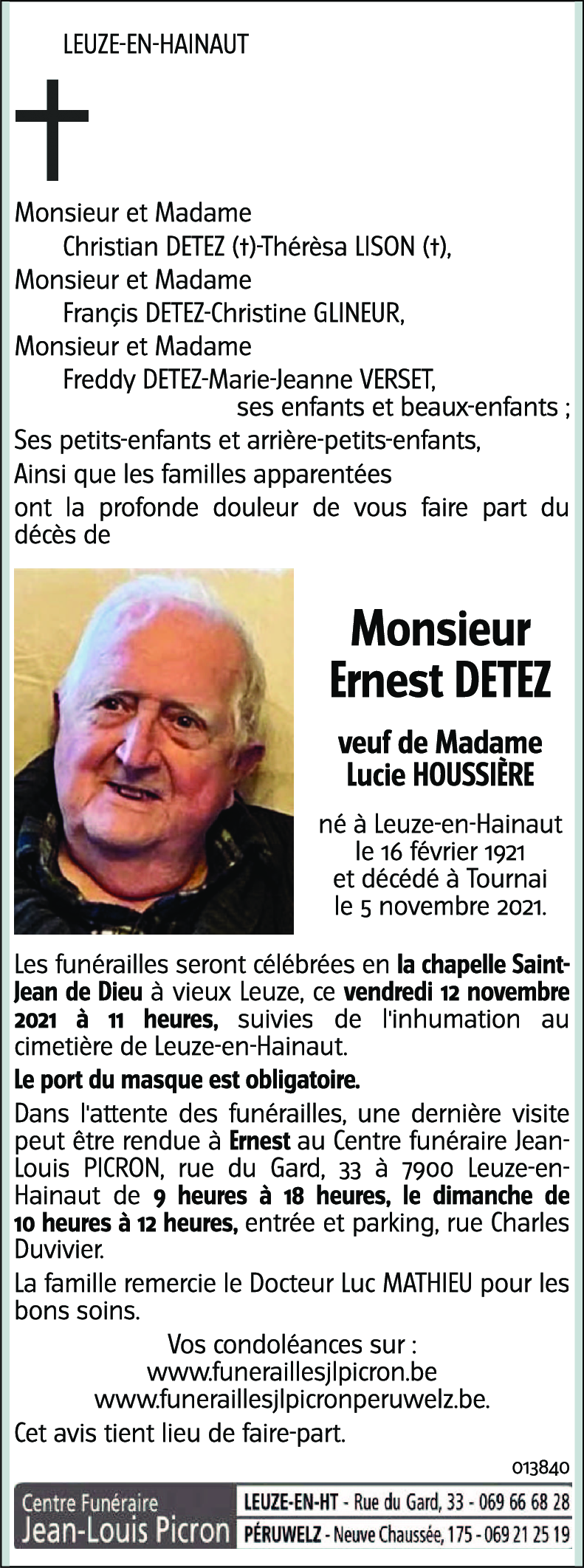 Ernest DETEZ