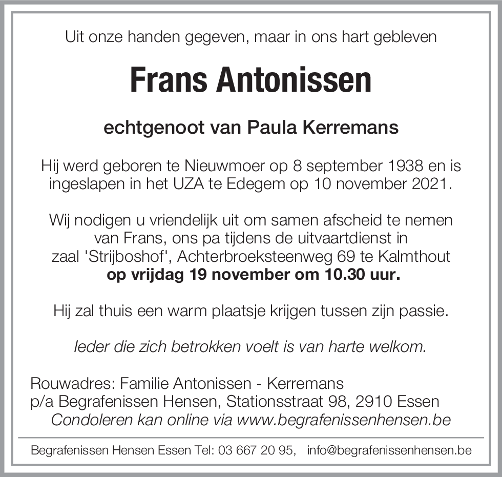 Franciscus Antonissen