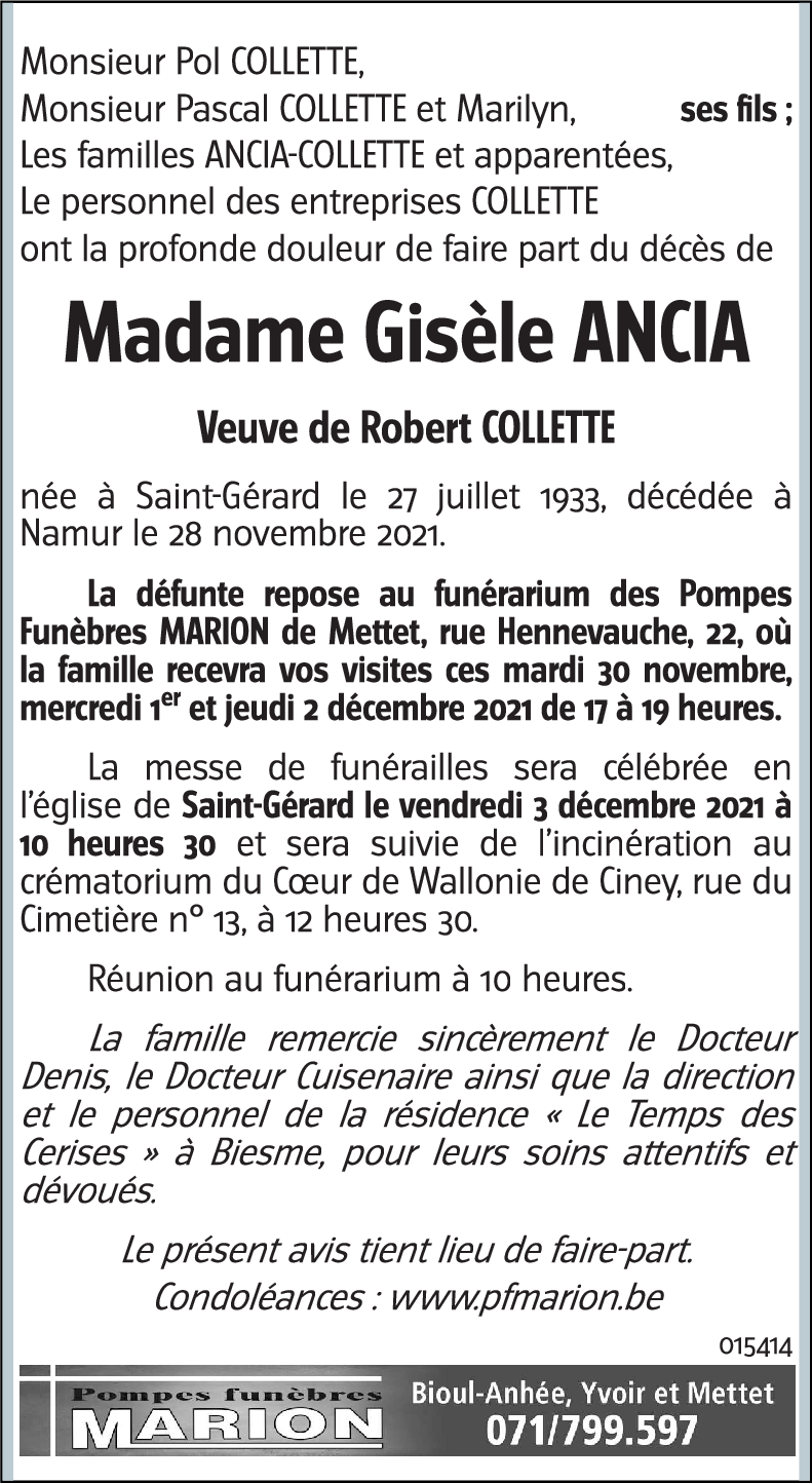 Gisèle ANCIA