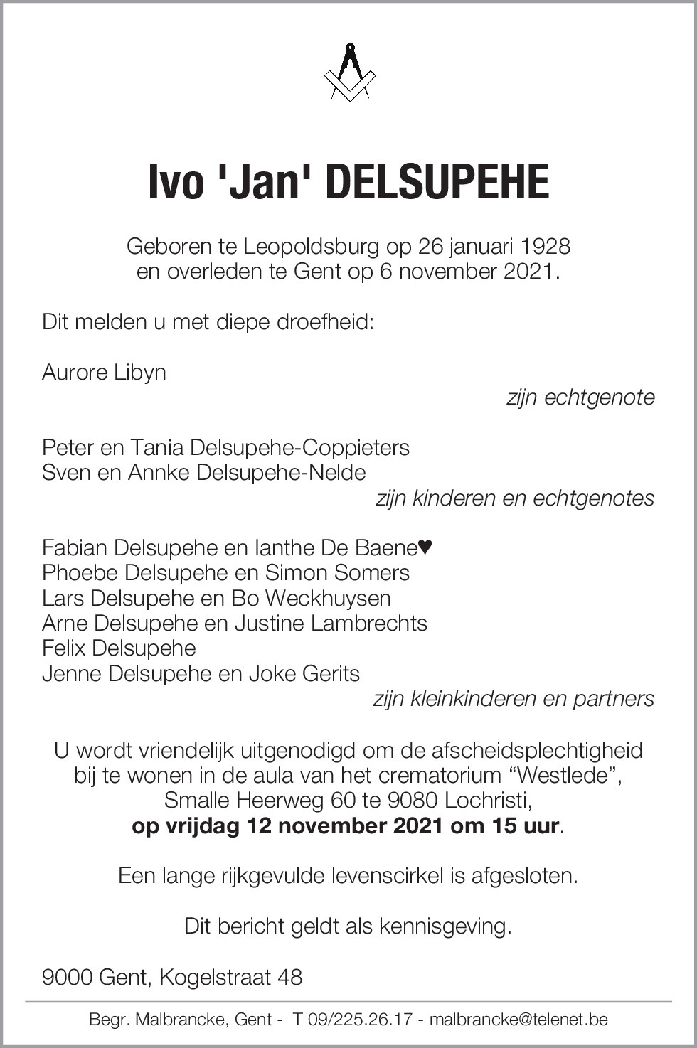 Ivo 'Jan' Delsupehe