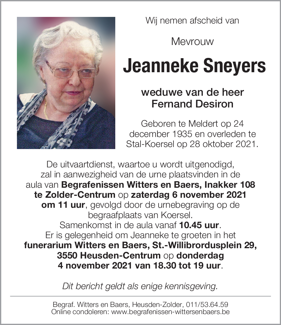 Jeanneke Sneyers