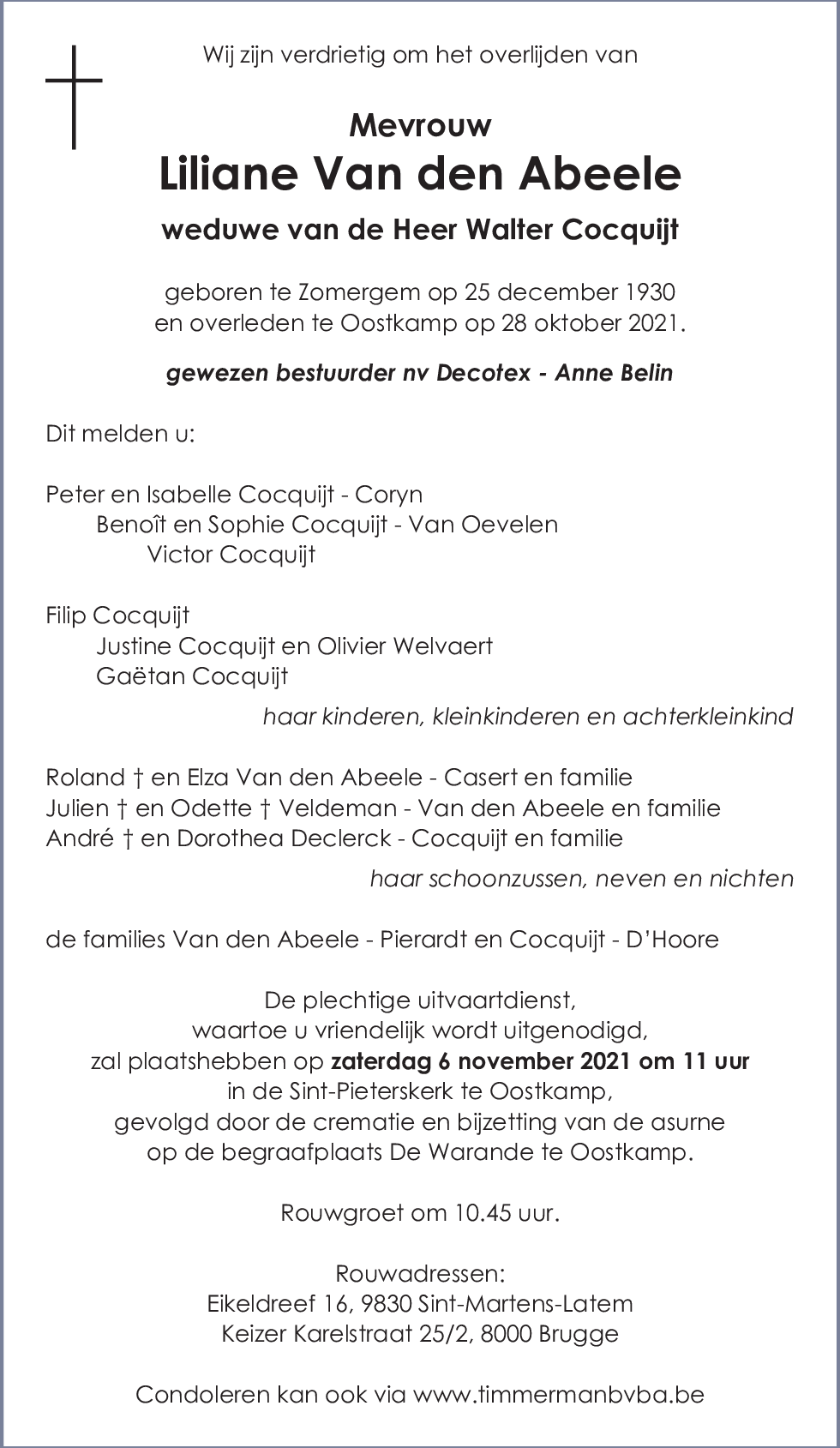 Liliane Van den Abeele