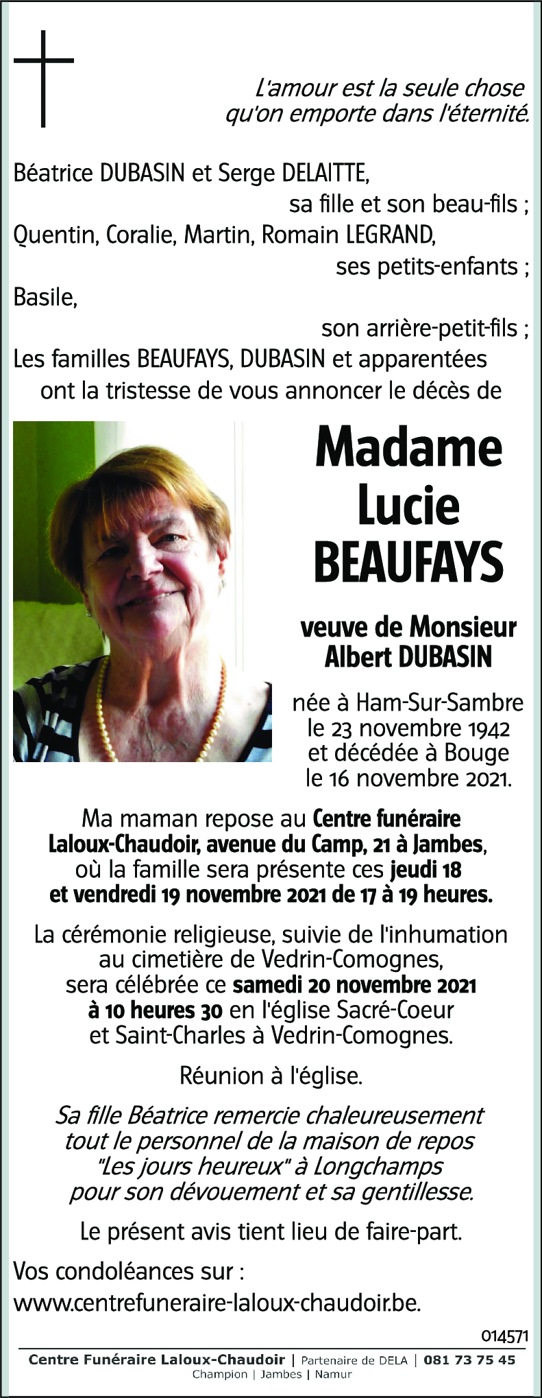 Lucie BEAUFAYS